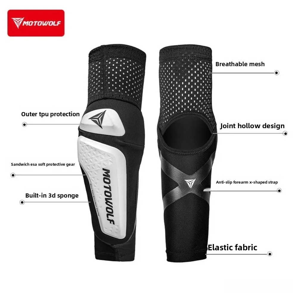 バイク用肘保護パッド 通気性のあるマウンテンバイク肘ガード  - Mountain Biking Elbow Pads のレビューと価格